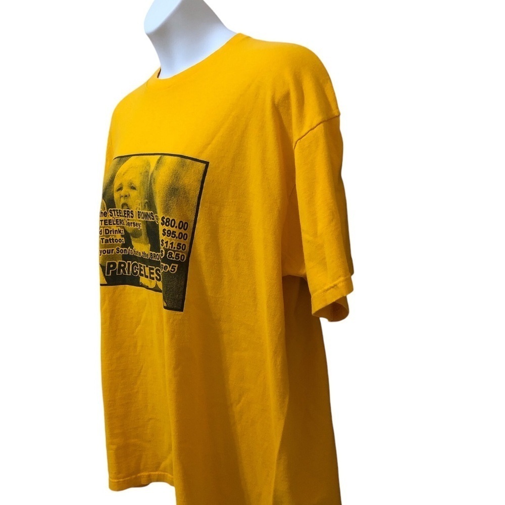 Pittsburgh Steelers Hate The Browns T-Shirt 2XL Middle Finger Graphics Priceless - Picture 2 of 9